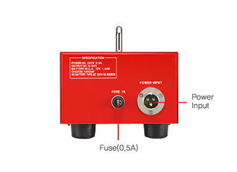 Thermocouple Welder Back View